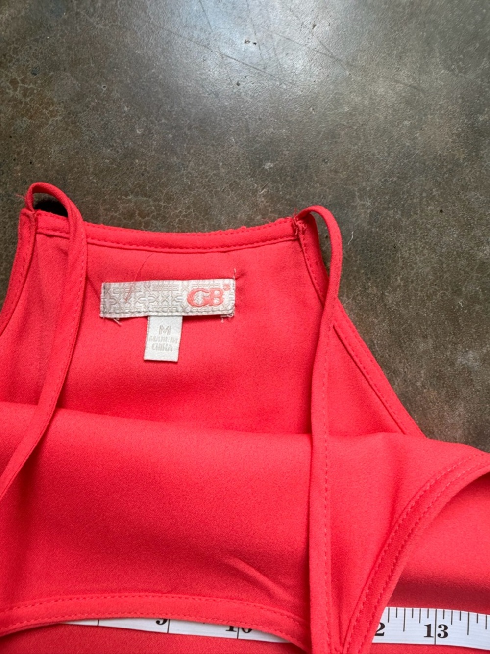 Gianni Bini Coral-Red Maxi Slip Dress - Picture 4 of 10